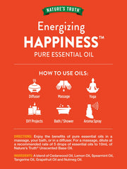 Nature's Truth Happiness diffuser scene for mood-boosting diffusion.