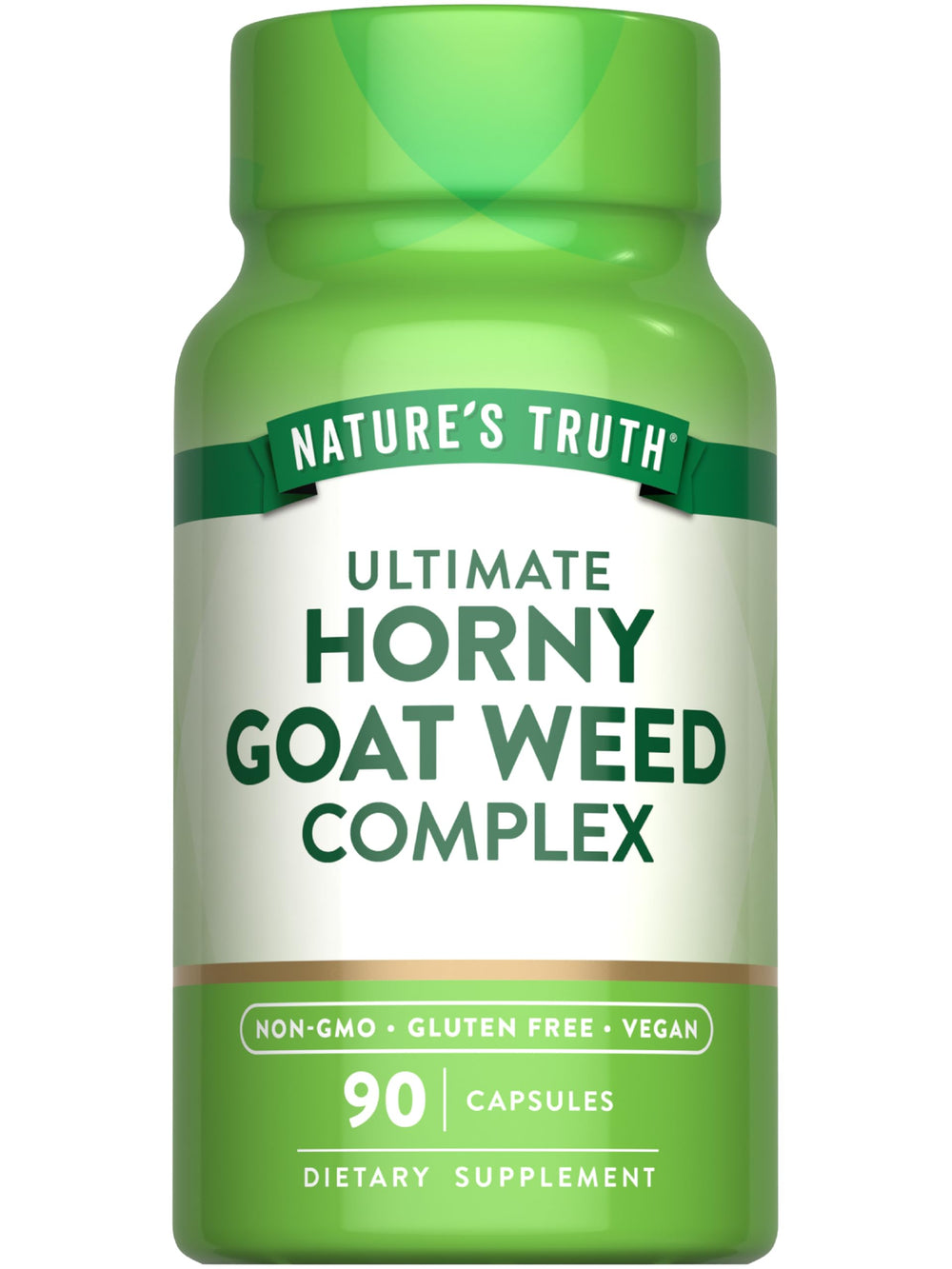 Nature's Truth Horny Goat Weed bottle with capsules for daily herbal support