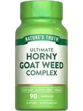 Nature's Truth Horny Goat Weed bottle with capsules for daily herbal support