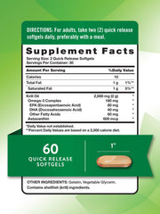 Nature's Truth Krill Oil softgels being poured for easy intake