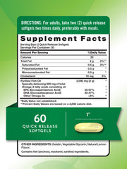 Nature’s Truth lemon-flavored omega-3 softgels masking taste