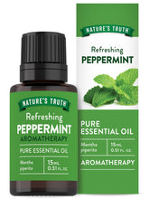 Nature's Truth peppermint oil bottle-pour for diffusers and DIY blends.