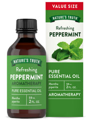 Nature's Truth Peppermint Oil bottle with a clean, refreshing aroma for diffusers.