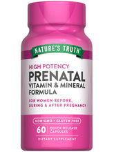 Nature's Truth Prenatal bottle front for daily pregnancy support