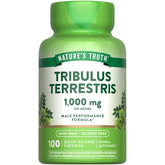 Nature's Truth Tribulus Terrestris capsules 1000mg for easy daily supplementation.