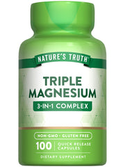 Nature's Truth Triple Magnesium bottle with 100 capsules for daily support.