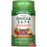 Nature's Truth vegan omega gummies peach bottle for daily wellness