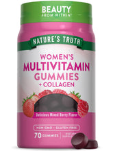 Nature's Truth gummies bottle view with collagen and biotin