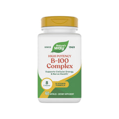 Nature's Way B-100 Complex bottle front for daily energy support.