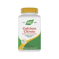 Nature's Way Calcium Citrate bottle front shows bone support focus