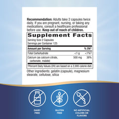Nature's Way Calcium Citrate capsules offer convenient daily calcium for muscle function