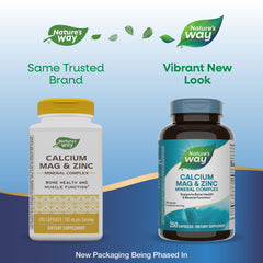 Capsules close-up of Nature's Way mineral complex for muscle function