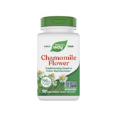 Nature's Way Chamomile Flower bottle showing 700 mg per serving for gentle calming support.