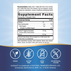 Nature's Way DGL Ultra label highlights vegan and gluten-free formulation
