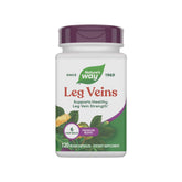 Nature's Way Leg Veins bottle with six-herb blend for vein health support.