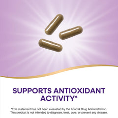 Nature's Way Olive Leaf capsules per serving image illustrating three-capsule dosage