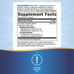 Nature's Way Primadophilus Bifidus capsules closeup highlights easy daily use.