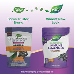 Nature’s Way Sambucus lozenges serving pack on display