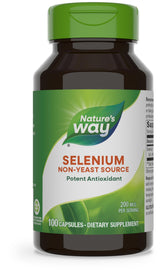 Nature's Way Selenium 200 mcg capsule for daily antioxidant support.