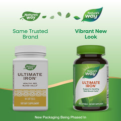 Nature's Way Ultimate Iron gluten-free formula supports sensitive diets.