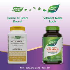 Nature's Way Vitamin C with bioflavonoids capsules supporting collagen for skin health