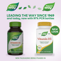 Nature's Way Vitamin D3 2000 IU softgels for immune support.