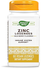 Nature's Way Zinc Natural Berry lozenges bottle for daily use.