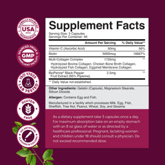 Natures Craft serving highlights 1735 mg collagen per serving.
