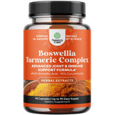 Natures Craft Boswellia Turmeric bottle front for joint support and immune vitality