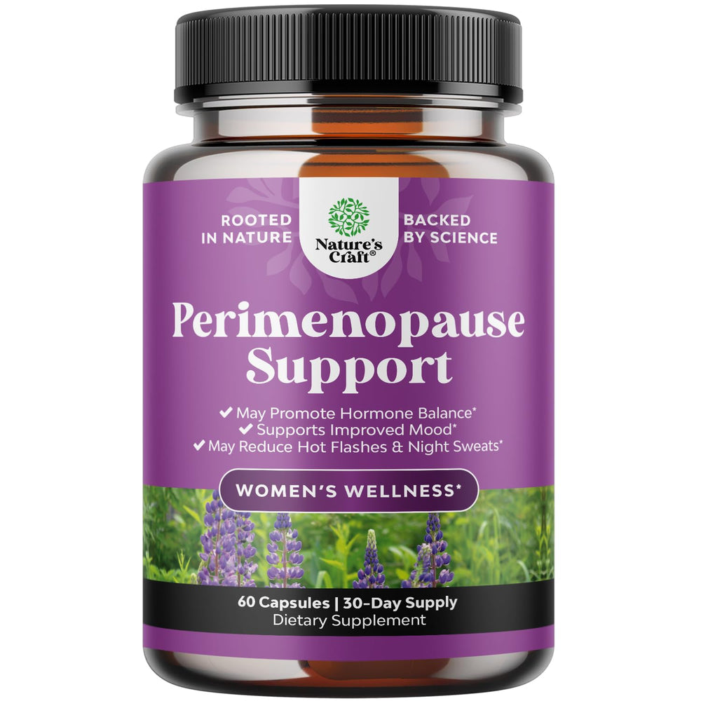 Nature's Craft Complete Perimenopause bottle for gentle symptom support.