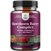 Natures Craft Hawthorn berry capsules bottle for daily heart support