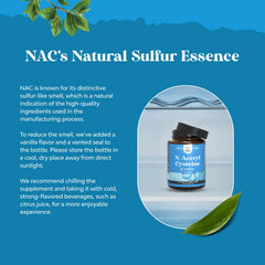 Natures Craft NAC cápsulas dentro del frasco para consumo diario