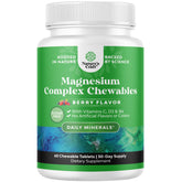 Natures Craft sugar-free magnesium glycinate chewable packshot highlights convenient daily use