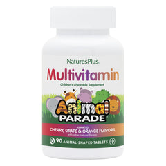 NaturesPlus Animal Parade bottle with two packs for daily kid vitamins.