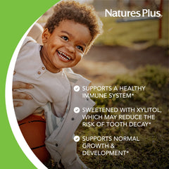 NaturesPlus Animal Parade Gold bottle label highlighting vegan and gluten-free features.