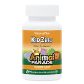NaturesPlus Animal Parade KidZinc bottle with tangy tangerine lozenges for kids