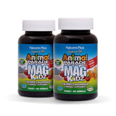 NaturesPlus Animal Parade MagKidz cherry-flavored chewables for kid-friendly magnesium.