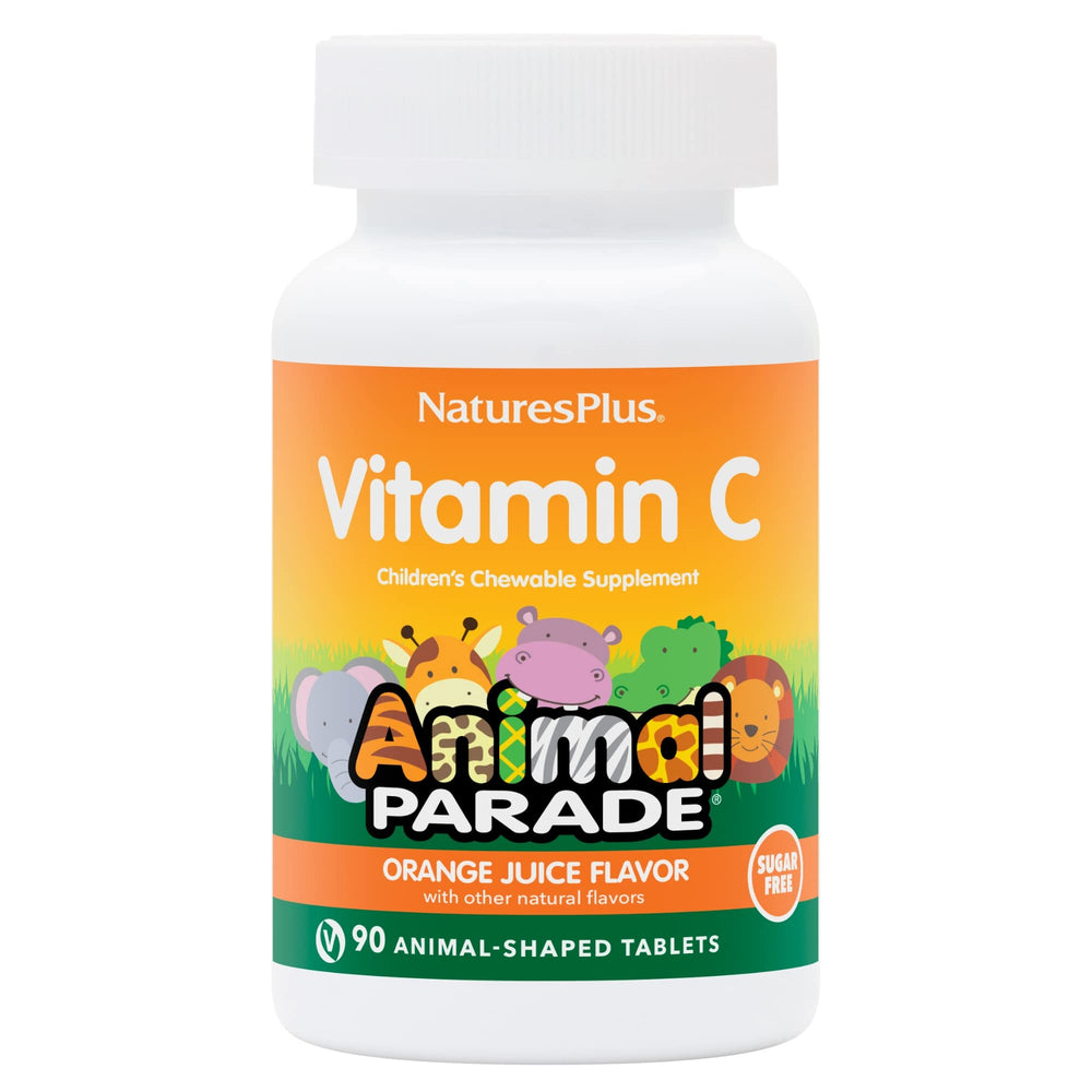 NaturesPlus Animal Parade orange-flavored chewable for kids' daily vitamin C