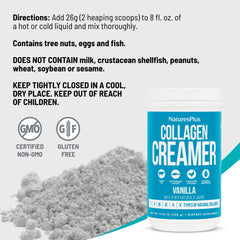 Nature'sPlus Collagen Creamer Vanilla in coffee for smooth, creamy pleasure.