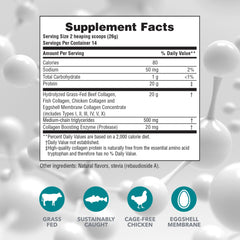 NaturesPlus Collagen Peptides Vanilla powder tub ready to mix into beverages.