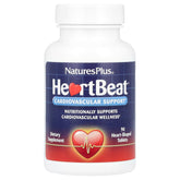 NaturesPlus Heartbeat bottle front showing vegan tablets for daily wellness.