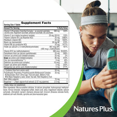 Bottle of NaturesPlus Hema-Plex Iron with 85 mg per dose and 10 servings