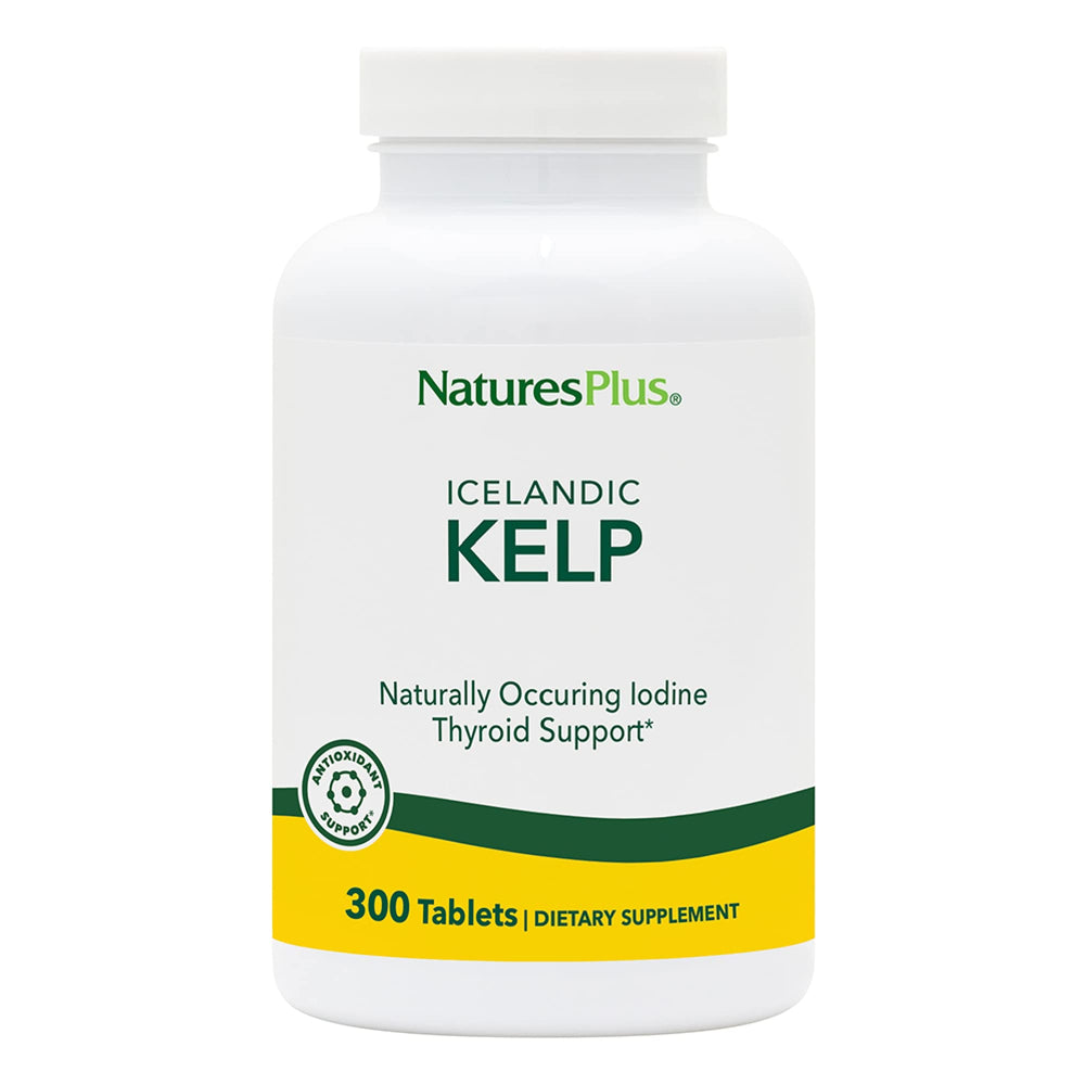 NaturesPlus Icelandic Kelp bottle front view for daily iodine support