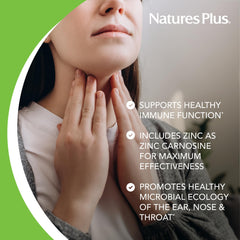 Natures Plus lozenge with 6 billion K12 probiotics supports oral balance