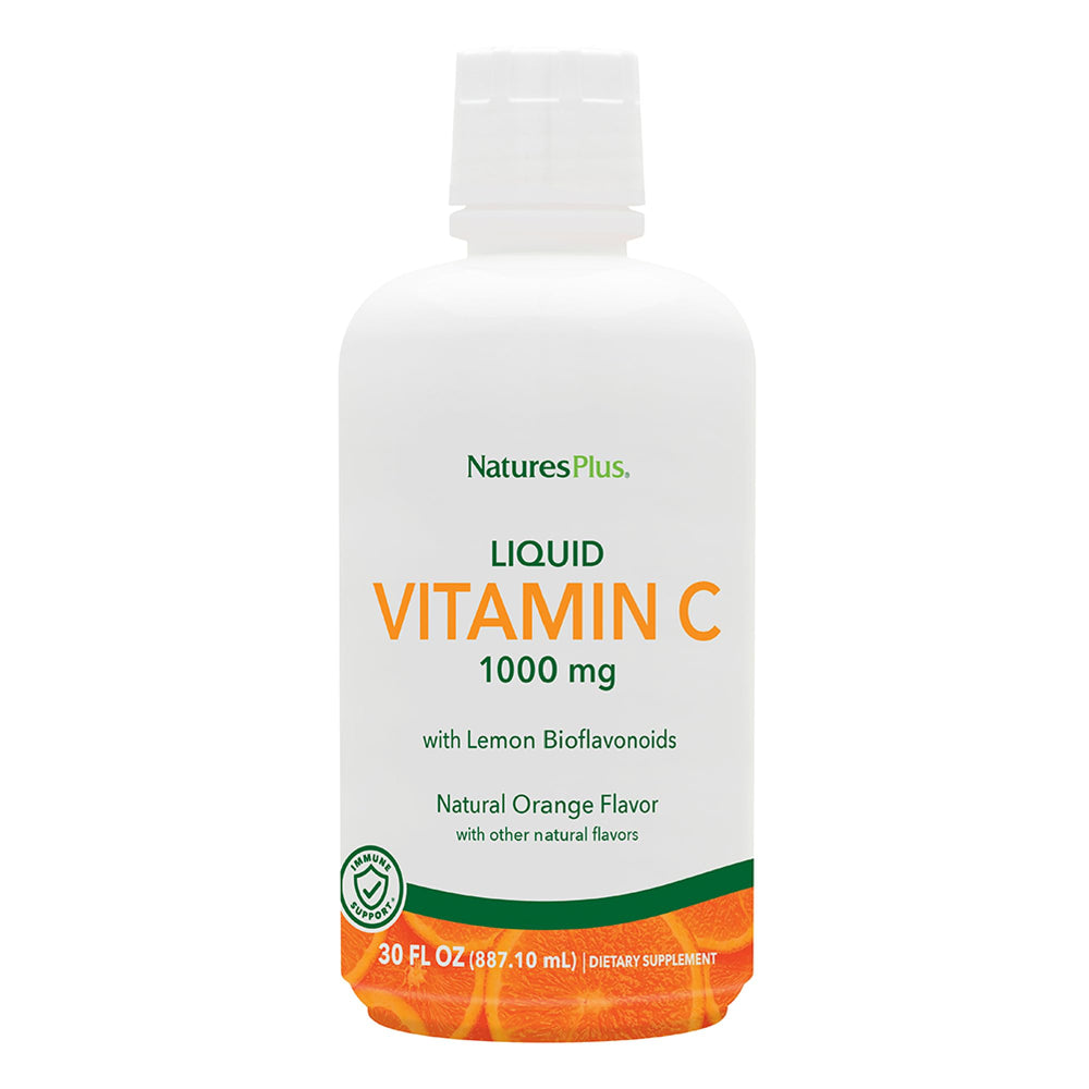 NaturesPlus Liquid Vitamin C 1000 mg bottle for easy daily use.