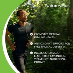 NaturesPlus label detail showing vegetarian and gluten-free formulation.
