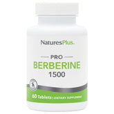 NaturesPlus PRO Berberine 1500 mg bottle supports healthy metabolism.