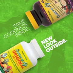 Close-up of NaturesPlus Source of Life Mini-Tabs No Iron tablet for easy swallowing