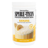 Nature's Plus SPIRU-TEIN Banana bottle showing protein-rich daily nutrition