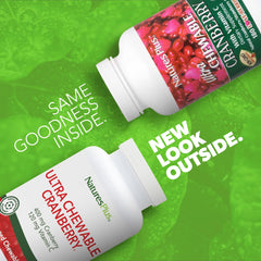 NaturesPlus Ultra Cranberry Love Berries bottle front showing 180 tablets for 90 servings